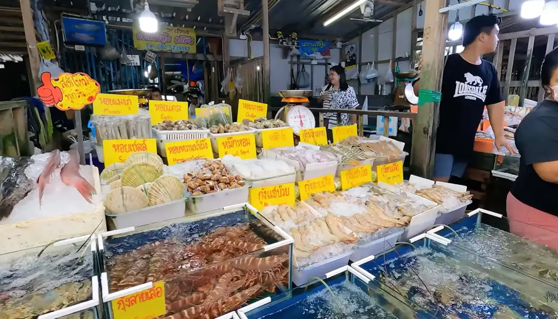 рынок морепродуктов на Пхукете