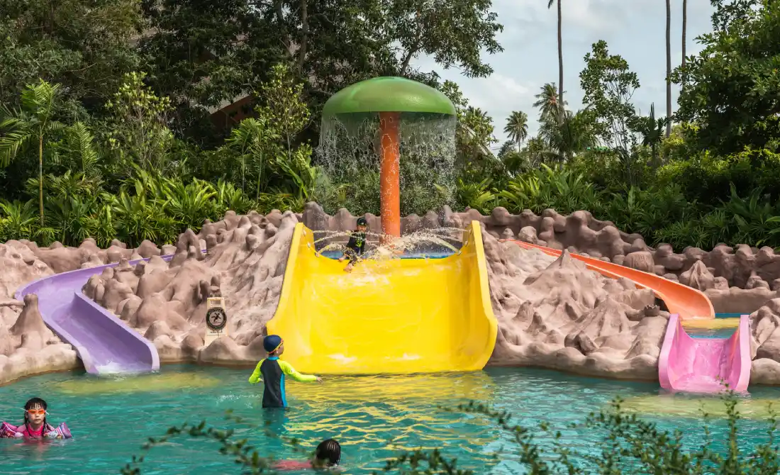 Зоны для маленьких детей в аквапарке Splash Jungle